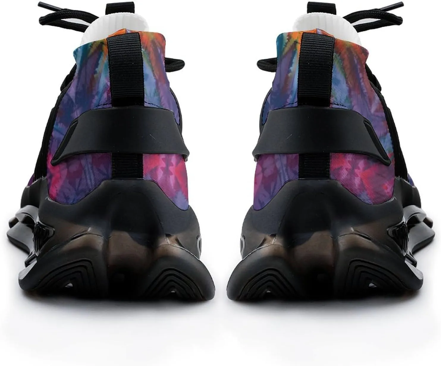 Peace Sign Tie Dye Men's Running Shoes Lightweight Walking Shoe Breathable Sneaker