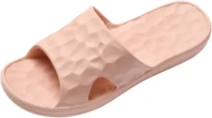 Pillow Slippers for Women Open Toe Shower Shoes Bathroom Sandals Non Slip Pool Slides Women's Flat Slippers