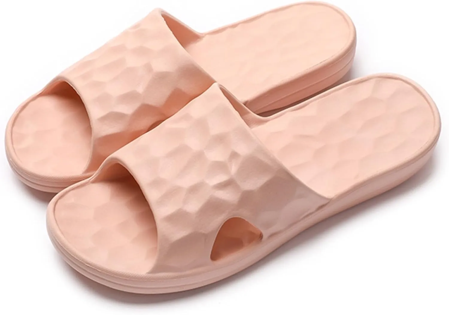 Pillow Slippers for Women Open Toe Shower Shoes Bathroom Sandals Non Slip Pool Slides Women's Flat Slippers