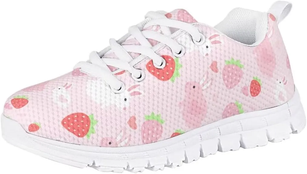 Pink Girls Sneakers Kids Lightweight Breathable School Athletic Running Walking Shoes