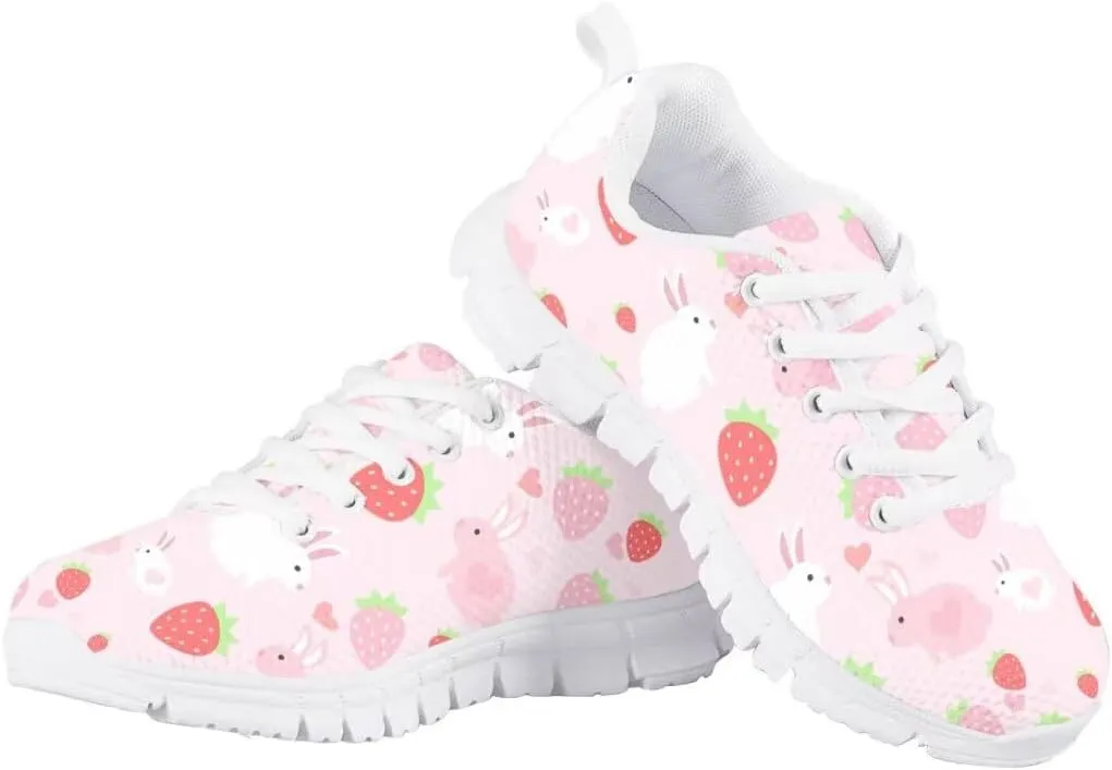 Pink Girls Sneakers Kids Lightweight Breathable School Athletic Running Walking Shoes