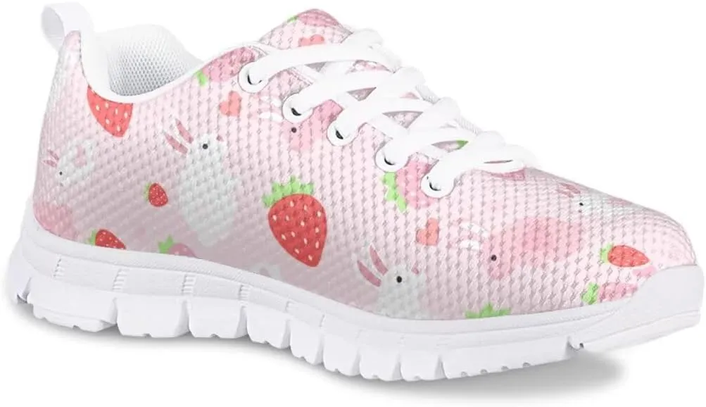 Pink Girls Sneakers Kids Lightweight Breathable School Athletic Running Walking Shoes