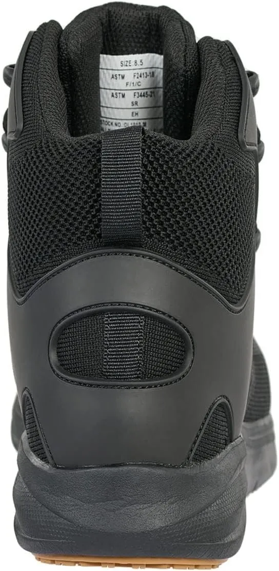 Pro-Grip Womens Athletic Hi Composite Toe Safety Shoes for Work Sneakers Comfortable Lightweight Breathable Slip Resistant Metal Free