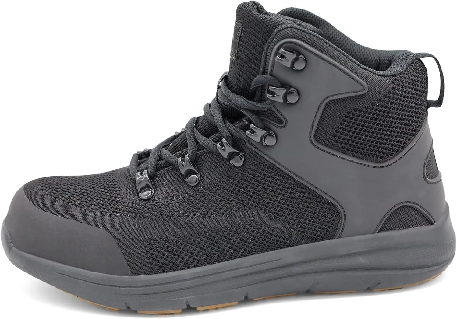 Pro-Grip Womens Athletic Hi Composite Toe Safety Shoes for Work Sneakers Comfortable Lightweight Breathable Slip Resistant Metal Free