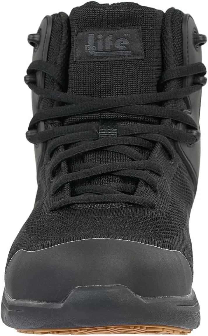 Pro-Grip Womens Athletic Hi Composite Toe Safety Shoes for Work Sneakers Comfortable Lightweight Breathable Slip Resistant Metal Free