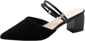Pumps Strappy Heels for Women Women's Lace Up Heeled Sandals Formal Heels Women's Chunk High Heel Pump Sandals