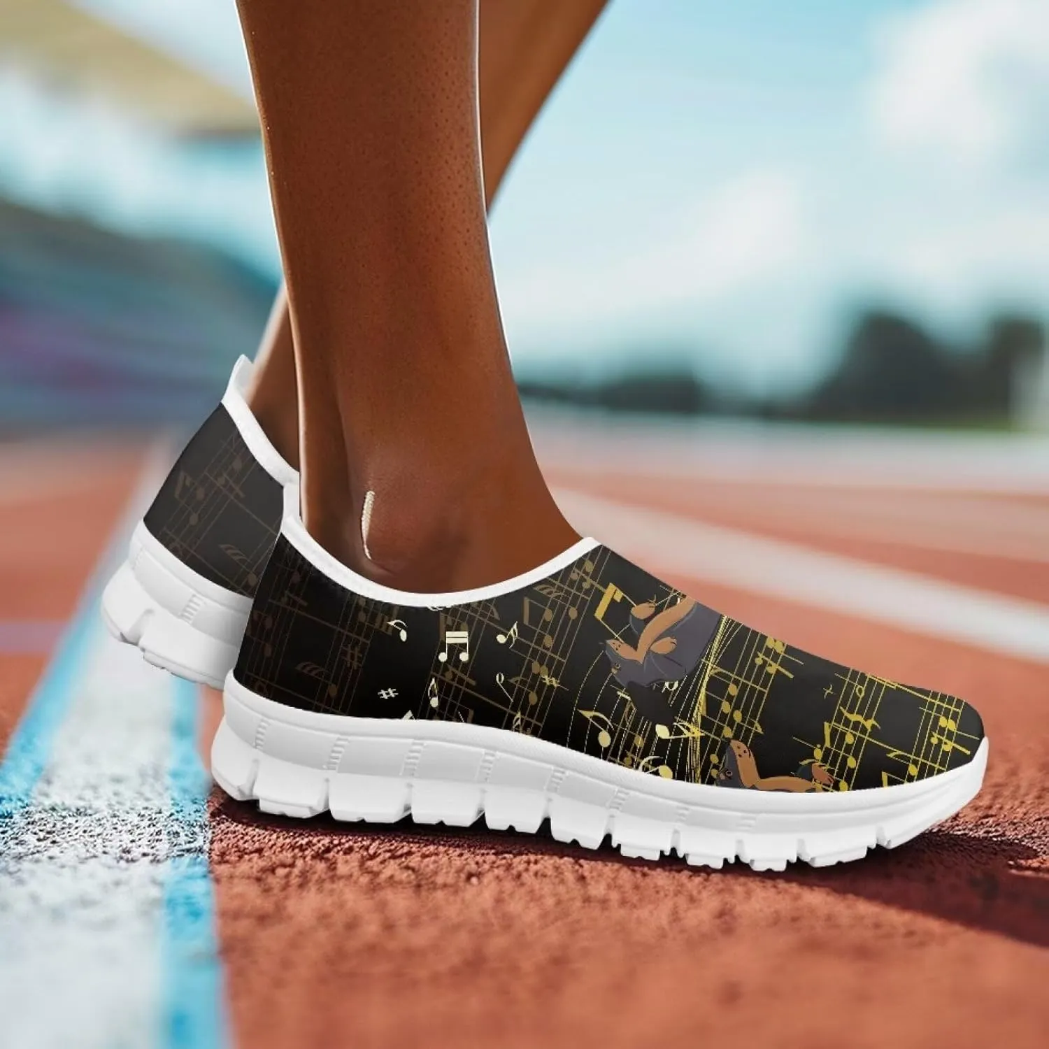 Pxjivorg Women's Slip Ons Flat Lightweight Sneakers Walking Casual Loafers Comfortable Art Painted Travel Outdoor Shoes for Ladies Print Series US Size 5.5-11.5