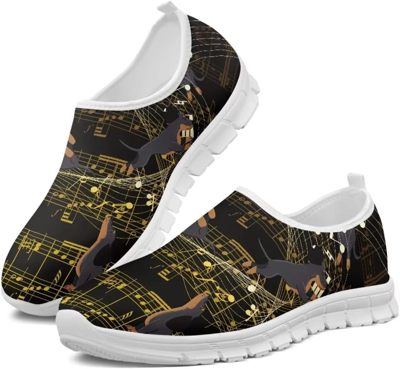 Pxjivorg Women's Slip Ons Flat Lightweight Sneakers Walking Casual Loafers Comfortable Art Painted Travel Outdoor Shoes for Ladies Print Series US Size 5.5-11.5