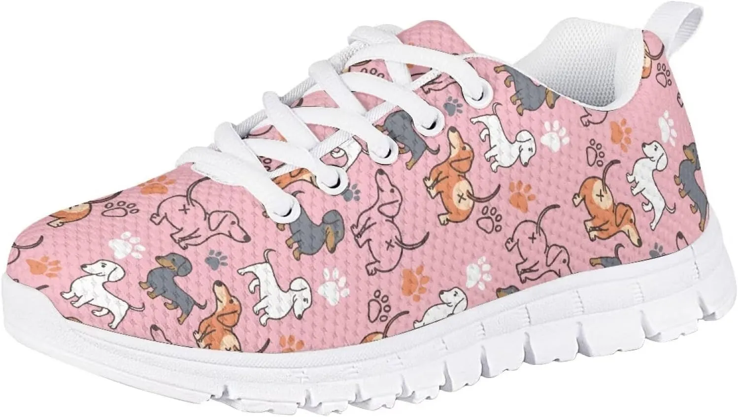 Running Shoes for Kids Lace Up Athletic Shoes Lightweight Sneakers
