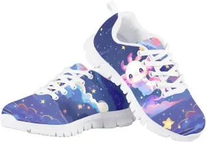 Running Shoes for Kids Lace Up Athletic Shoes Lightweight Sneakers