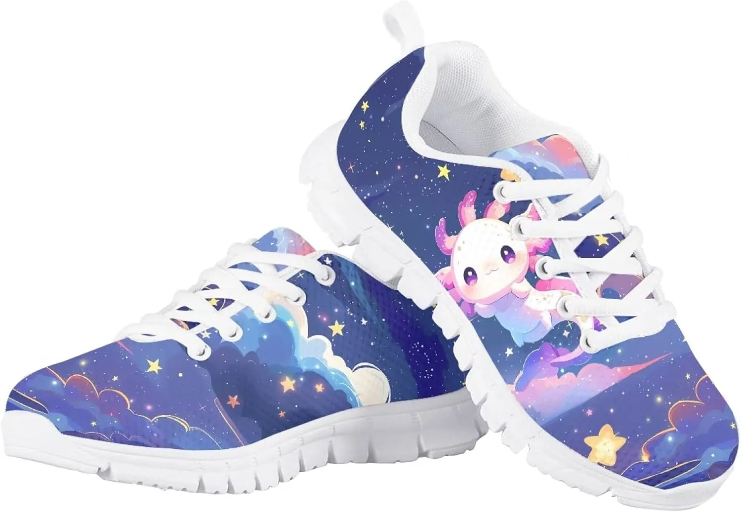 Running Shoes for Kids Lace Up Athletic Shoes Lightweight Sneakers