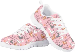 Running Shoes for Kids Lace Up Athletic Shoes Lightweight Sneakers