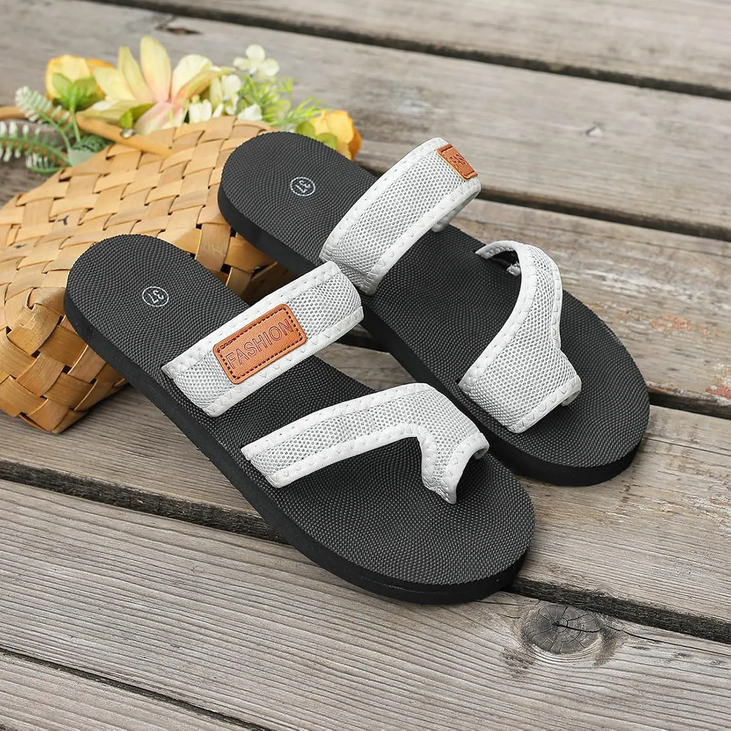 Sandals For Women 2025 Comfortable Arch Support Slippers Orthopedic Comfortable Boho Shoes Summer Wedge Flip Flops