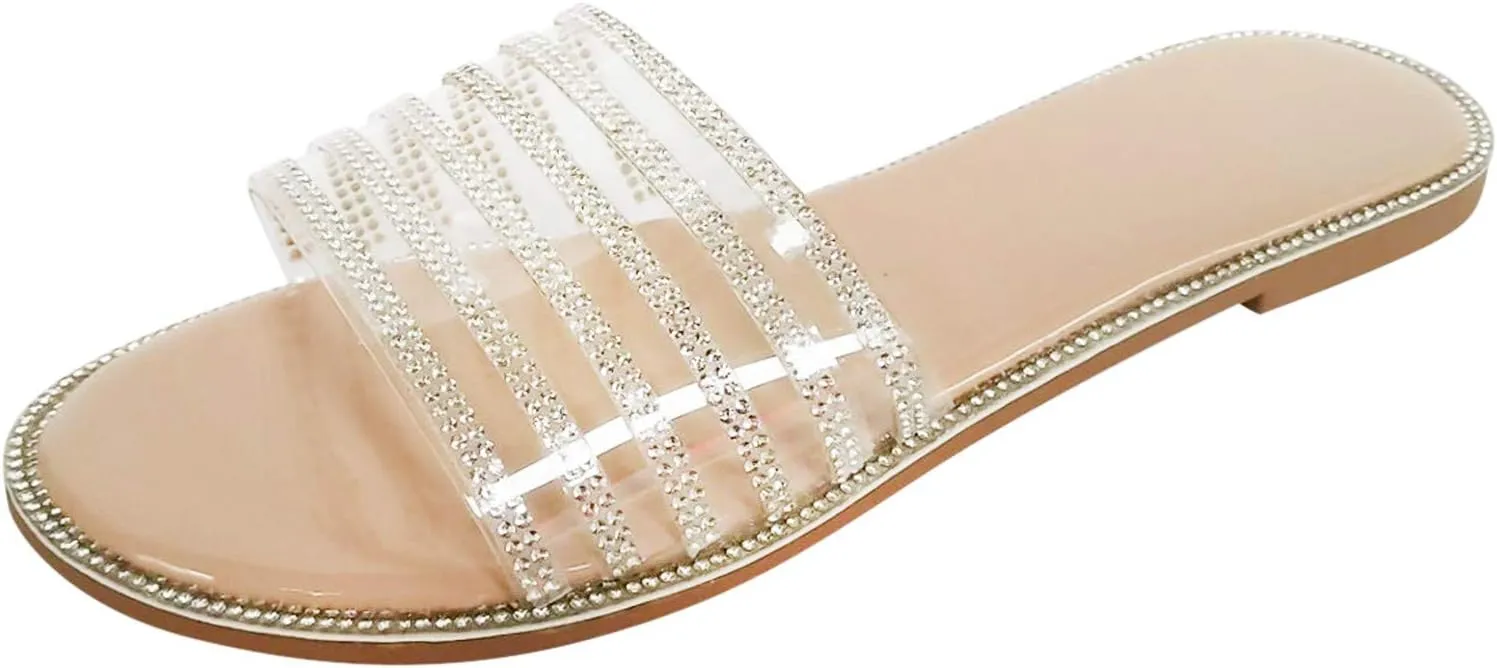 Sandals for Women Flat,Comfy Sandals Ladies Fashion Leopard/Zebra/Snake Pattern Flat Heel Slip On Sandals with Zipper