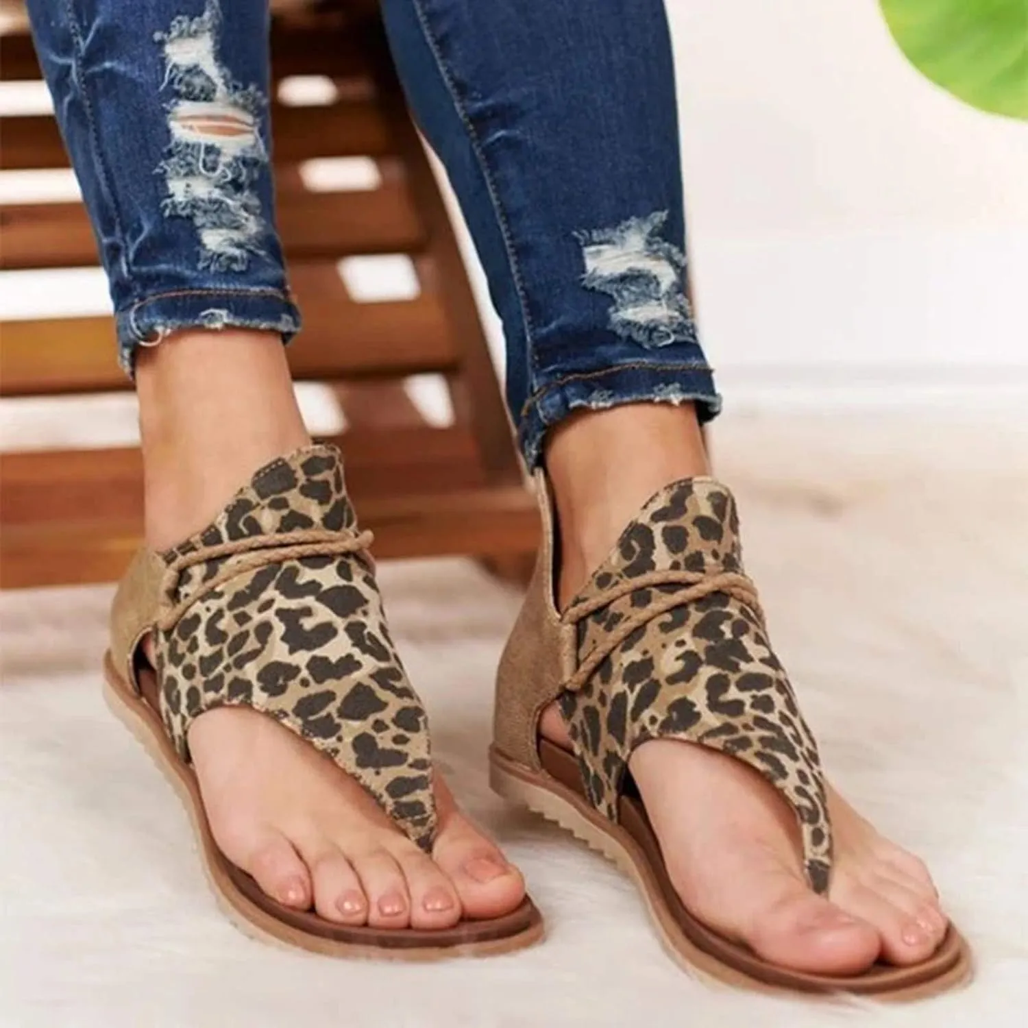 Sandals for Women Thong,Women's Bohemia Bling Rhinestone Pearl Flat Sandals Flat Gladiator Sandals Open Toe Dress Shoes