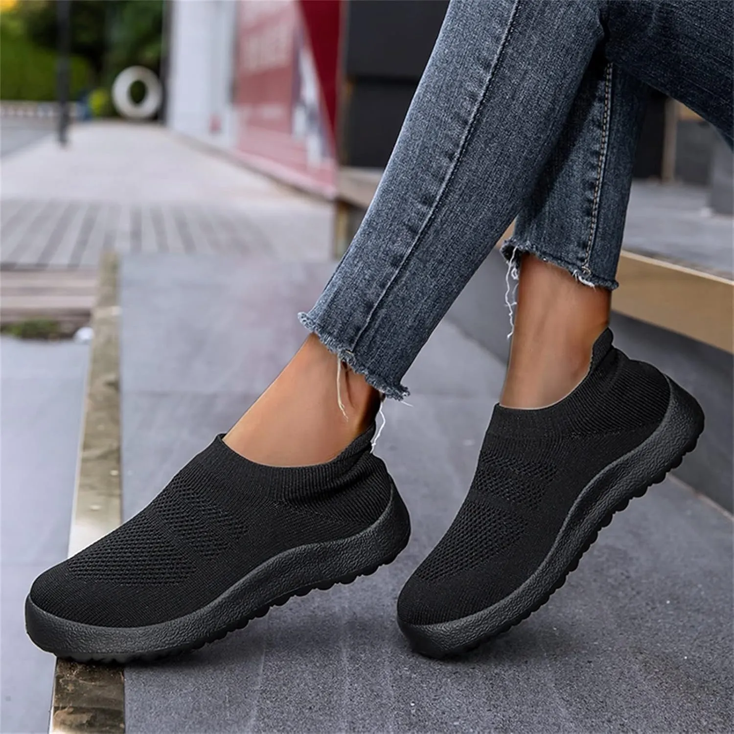SBGMoSJ Women Athletic Walking Shoes Fashion Sneakers Zapato Tenis Antiderrapante para Mujer Womens Casual Shoes Silver Platform Wedge Sneakers for Women Women Slip On Tennis Shoes Size 8