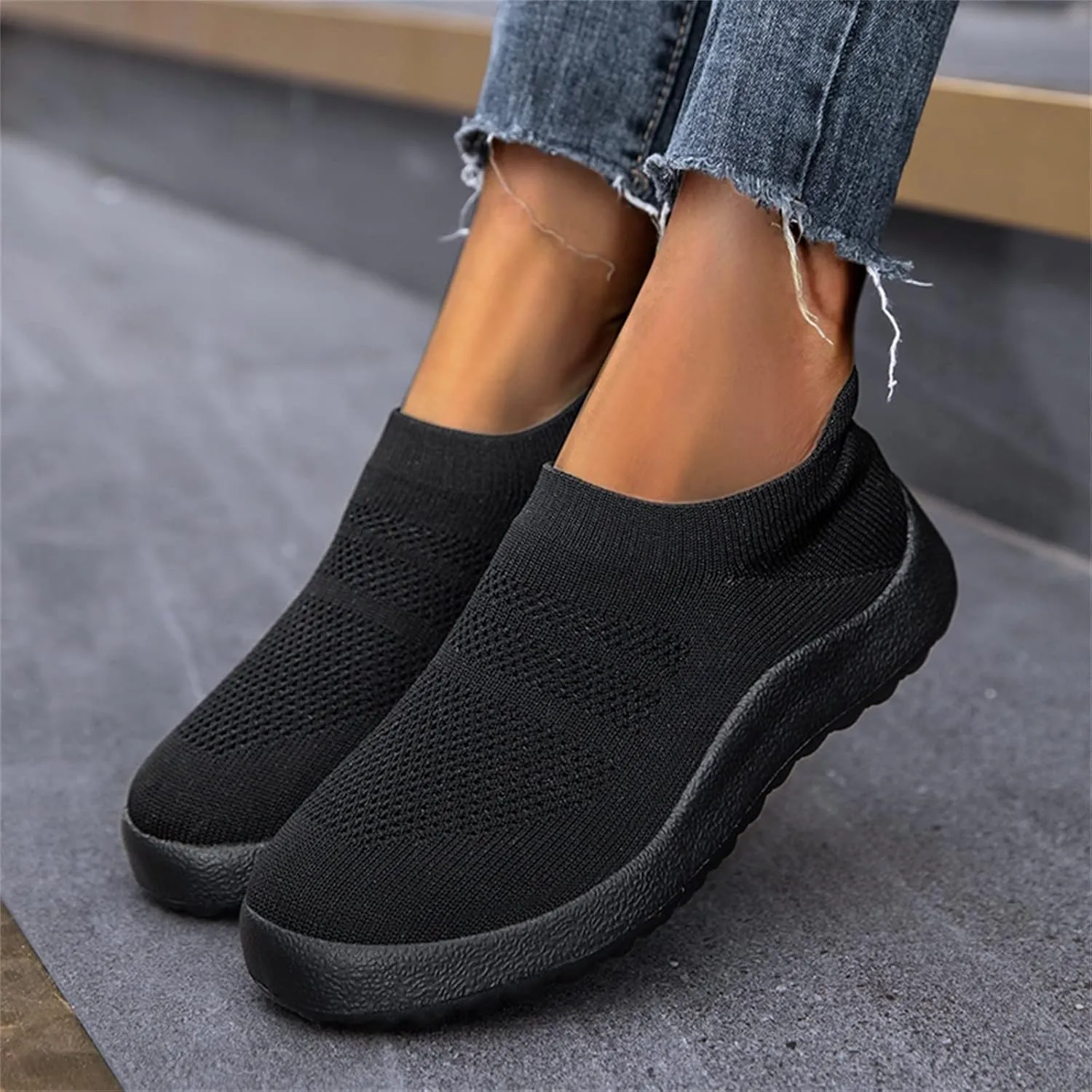 SBGMoSJ Women Athletic Walking Shoes Fashion Sneakers Zapato Tenis Antiderrapante para Mujer Womens Casual Shoes Silver Platform Wedge Sneakers for Women Women Slip On Tennis Shoes Size 8
