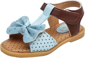 sfdgfhyf Kids Comfortable Foot Warmer Children Shoes Fashion Flat Bottom Bow Princess Sandals Soft Bottom Fashion Sandals