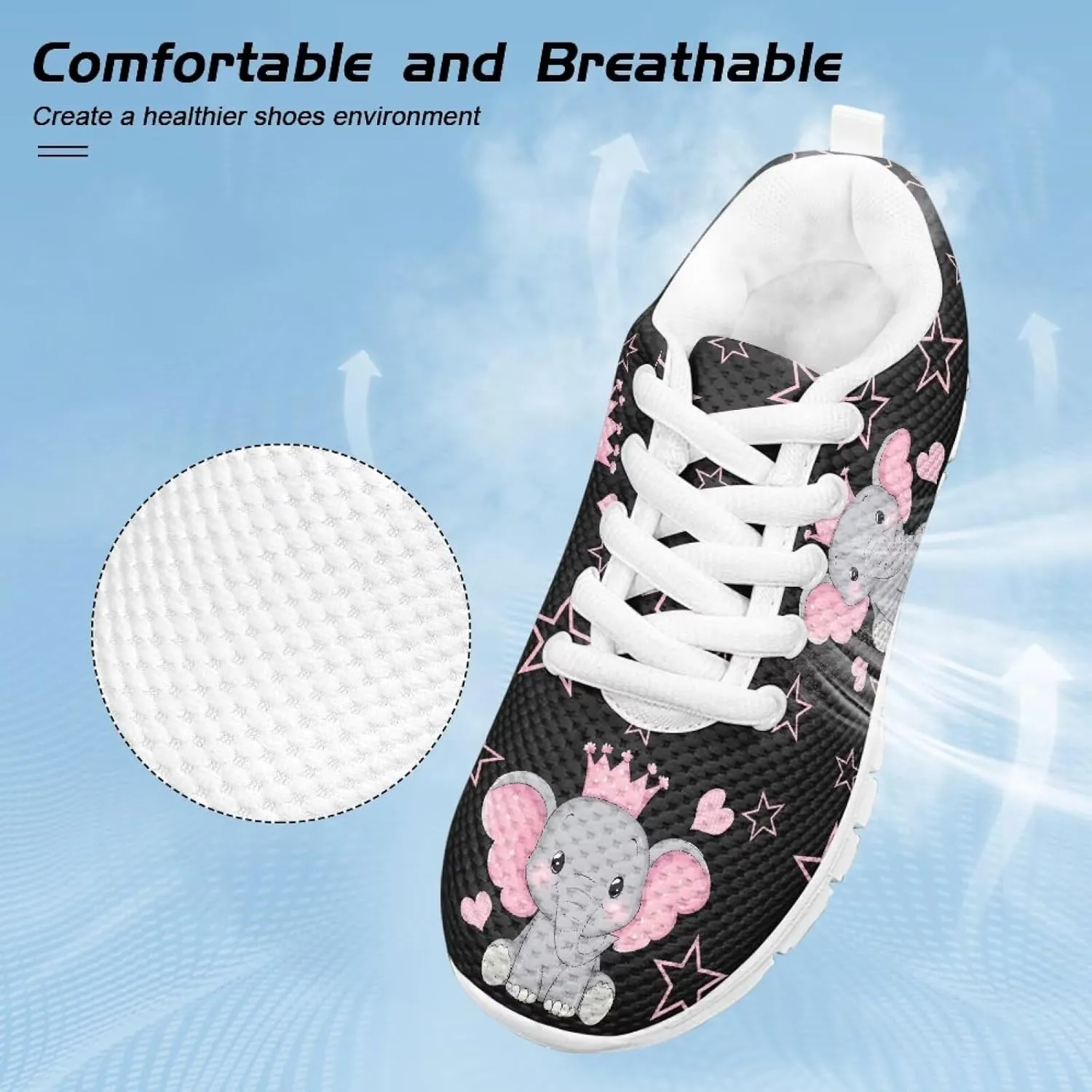 Shoes for Kids Boys Girls Tennis Shoes Mesh Running Shoes Lightweight Athletic Shoes