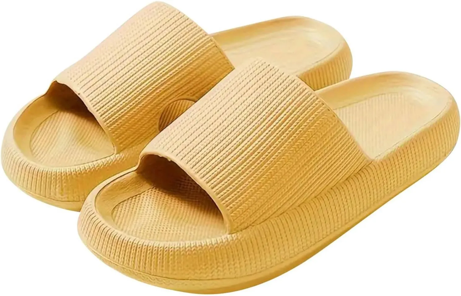 Slippers for Women and Men Non Slip Quick Drying Shower Weight Loose Exercise Slides with Cushion Recovery Slides Soft Sole Open Toe House Slippers