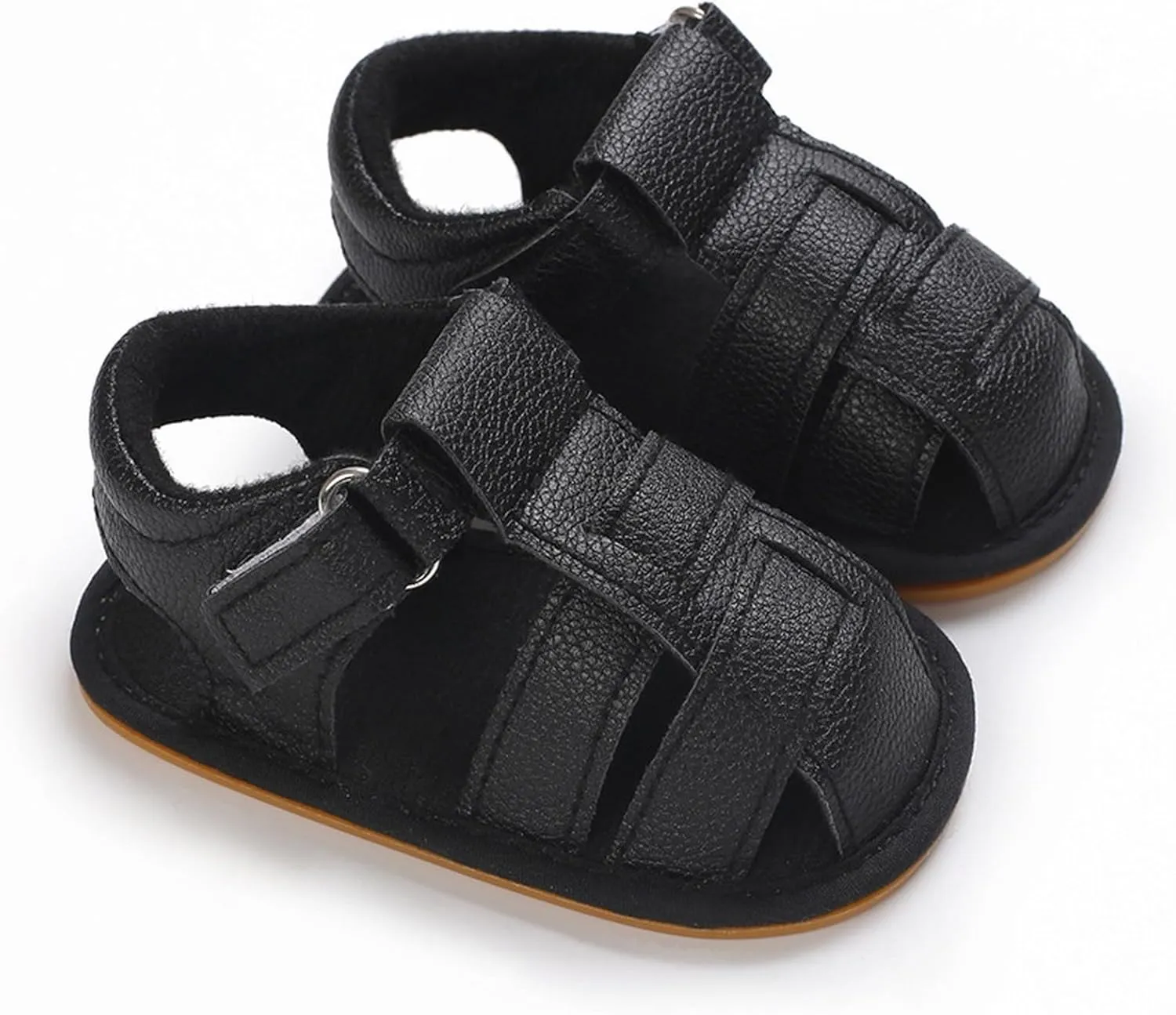 Squeaky Shoes for Infant Boys Girls Anti-Slip Sandals for Toddler Walking Shoes Baby Rubber Sole Open-Toe Sandals