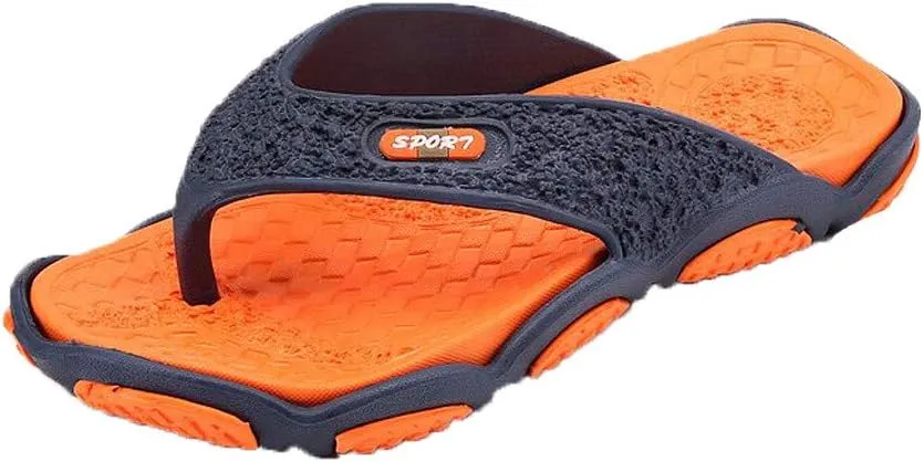 Thong Sandals Mens Flip Flops Slip on Slippers for Beach Comfortable Lightweight Open Toe Indoor Outdoor