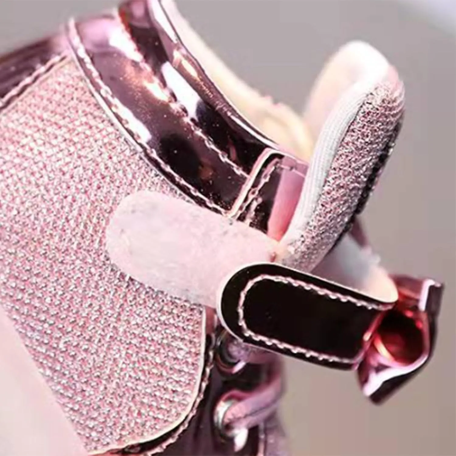 Toddler Baby LED Light Shoes Kids Glitter High Top Non Slip Boots Fashion Little Boys Girls Flashing Mesh Sneakers