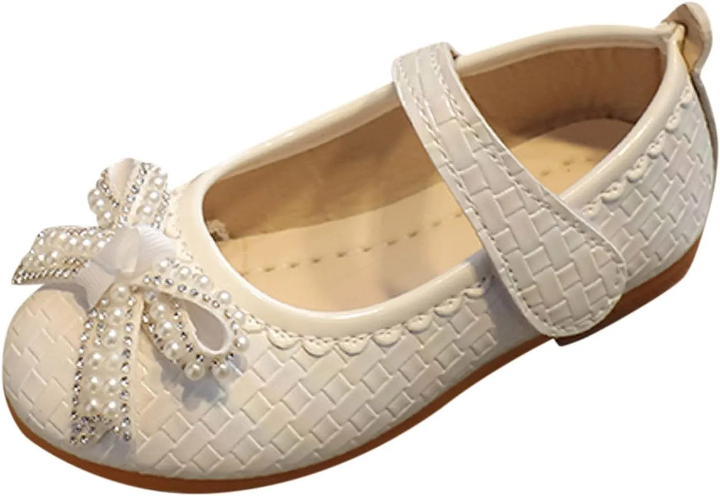 Toddler Cute Shoes Fashion Summer Children Girl Casual Shoes Flat Bottom Lightweight Water Diamond Pearl Belt