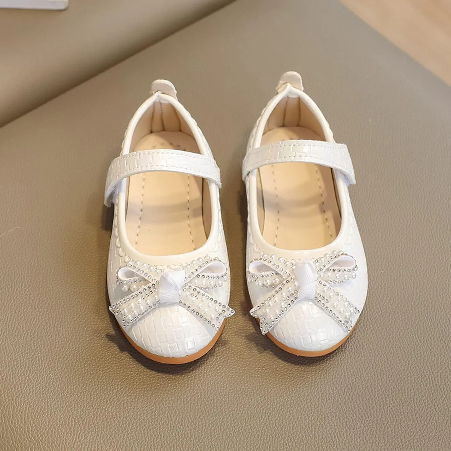 Toddler Cute Shoes Fashion Summer Children Girl Casual Shoes Flat Bottom Lightweight Water Diamond Pearl Belt