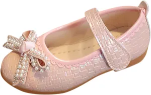 Toddler Cute Shoes Fashion Summer Children Girl Casual Shoes Flat Bottom Lightweight Water Diamond Pearl Belt