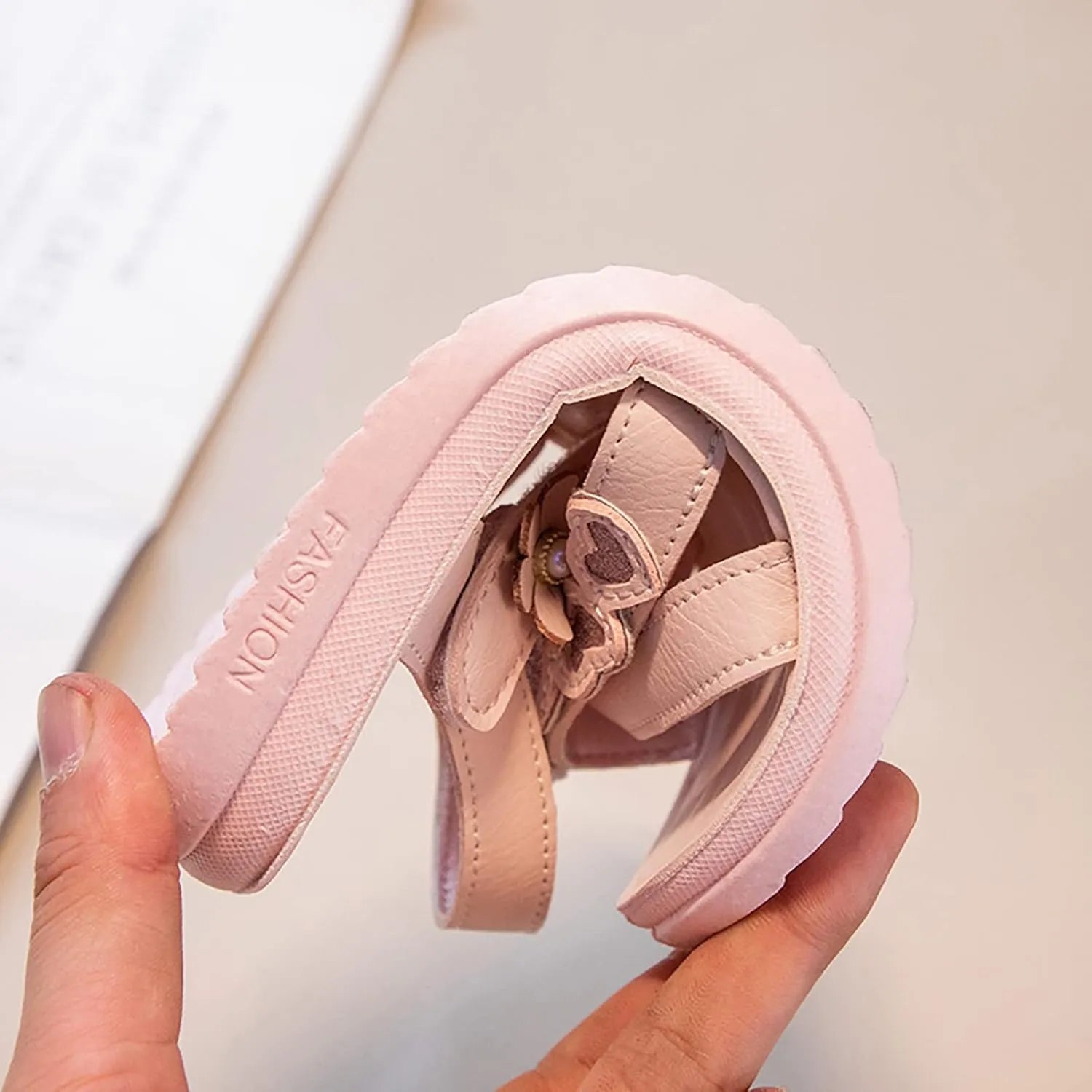 Toddler Flat Sole Shoes 3 to 12Y Children Shoes Summer Flower Sandals Fashion Little Girls Soft Sole Princess