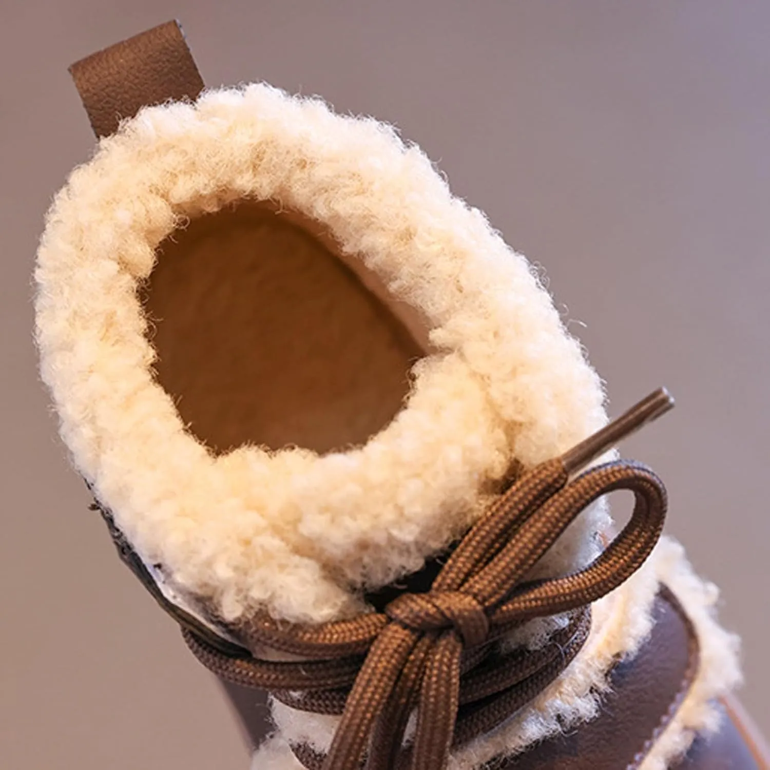 Toddler Girls Ankle Boots Fashion Big Kids Winter Water Proof Flat Keep Warm Snow Boots Kids Light up Shoes