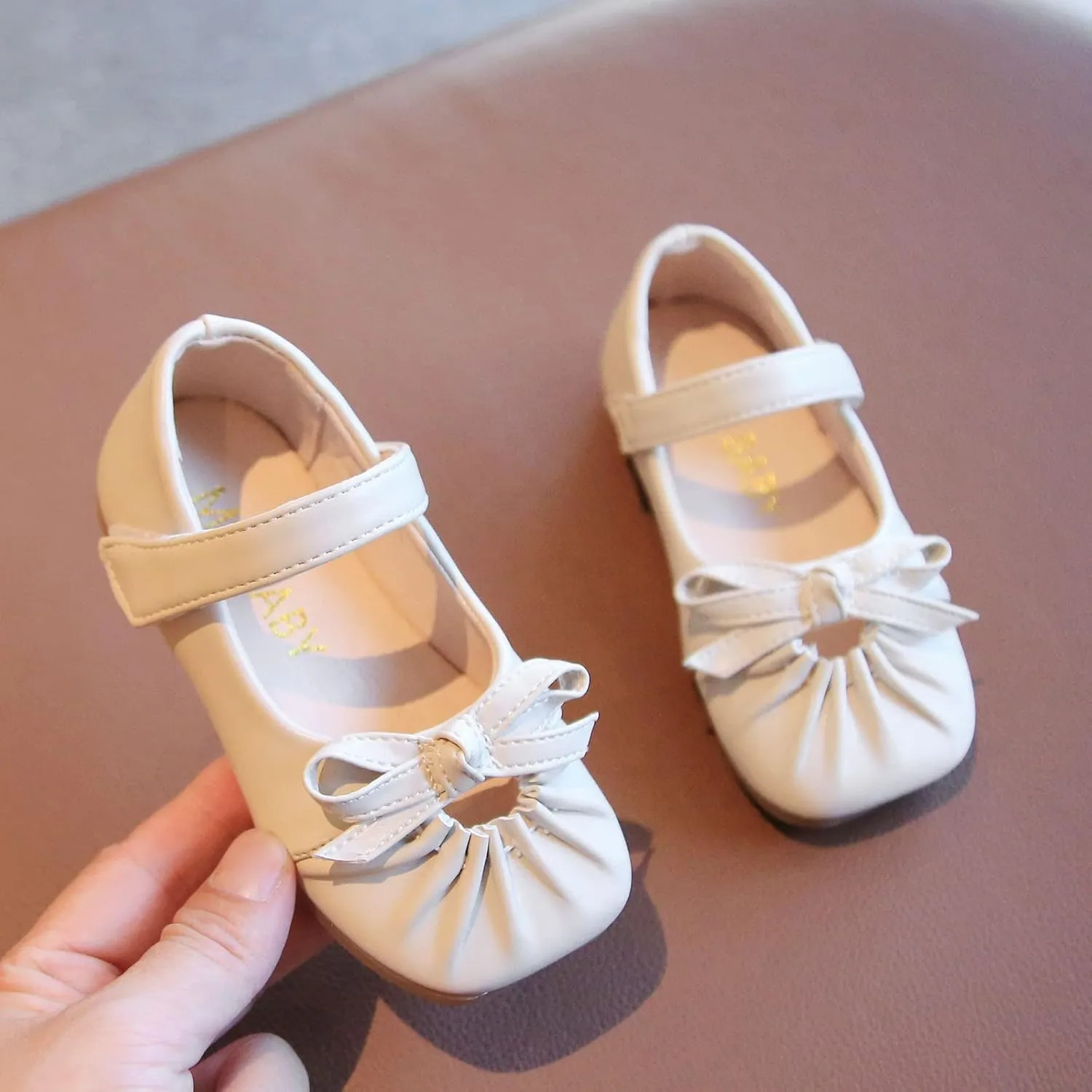 Toddler Running Shoes Kids Wedding 1-6Y Bridesmaids Baby Shoes Flower Shoes School Princess Dress Shoes Girls Sandals (White, 3.5-4 Years)