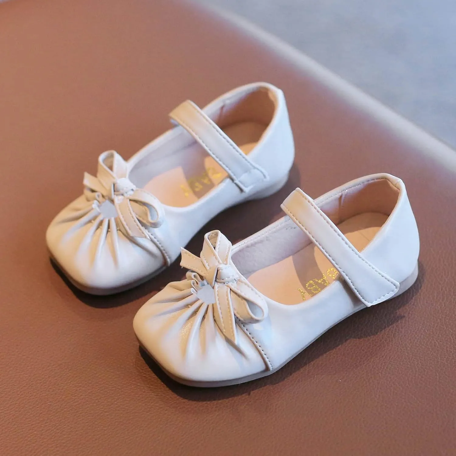 Toddler Running Shoes Kids Wedding 1-6Y Bridesmaids Baby Shoes Flower Shoes School Princess Dress Shoes Girls Sandals (White, 3.5-4 Years)
