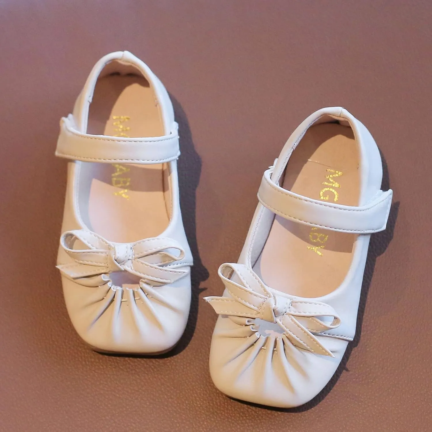 Toddler Running Shoes Kids Wedding 1-6Y Bridesmaids Baby Shoes Flower Shoes School Princess Dress Shoes Girls Sandals (White, 3.5-4 Years)