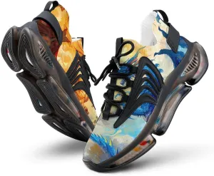 Two Evil Dragons Men's Running Shoes Lightweight Walking Shoe Breathable Sneaker