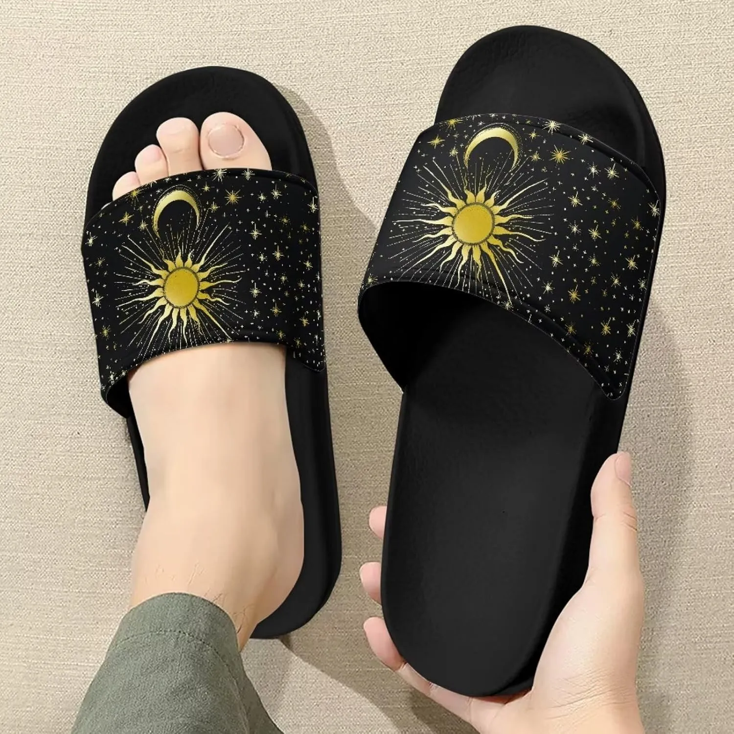 Unisex-Adult Shower Slide Sandal, Summer Slippers For Women Men, Sandals Women Dressy Comfortable