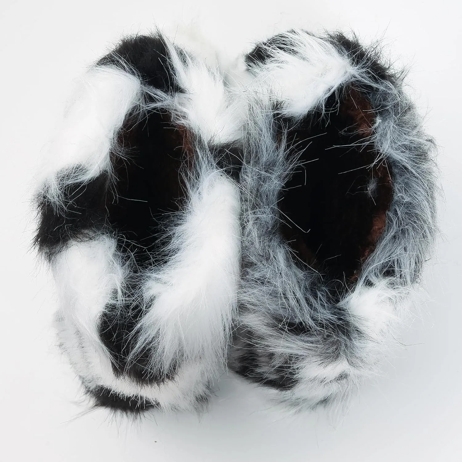 Valpeak Snow Boots for Women 2024 Furry Boots Winter Knee High Flat Heel Fluffy Faux Fur Boots