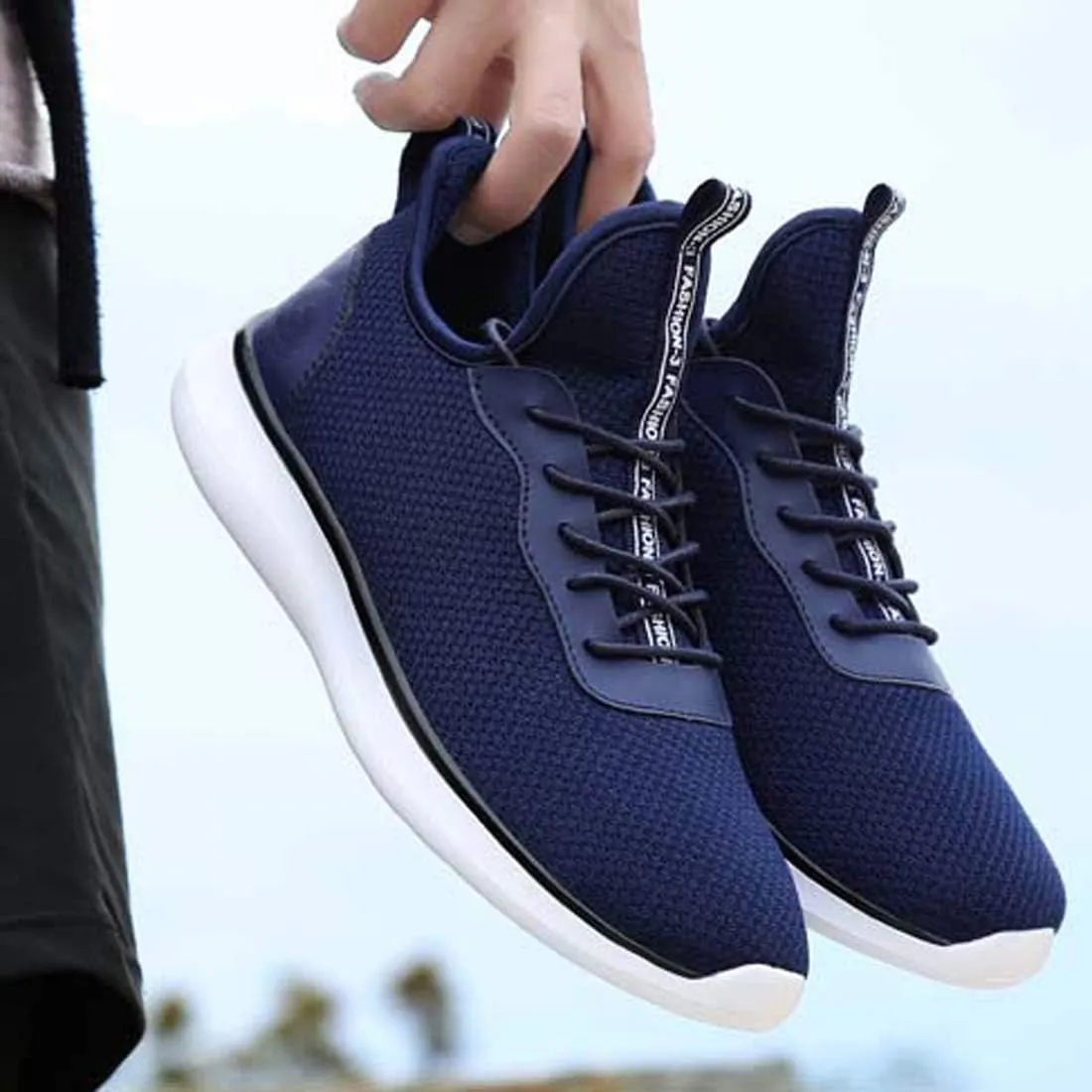 WENJHEN Man Trainer Casual Running Shoes Breathable Netting Sneakers