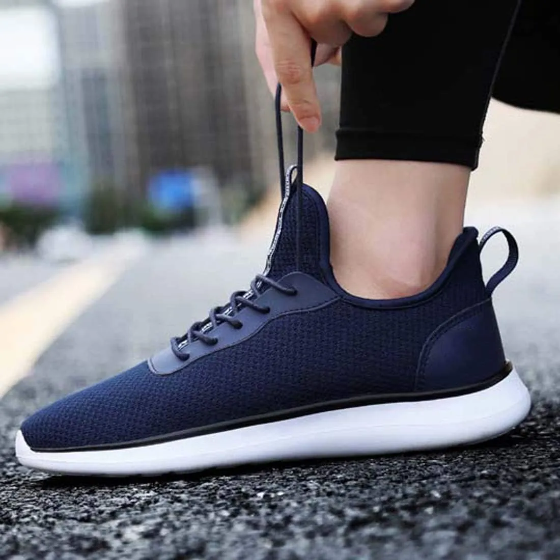 WENJHEN Man Trainer Casual Running Shoes Breathable Netting Sneakers