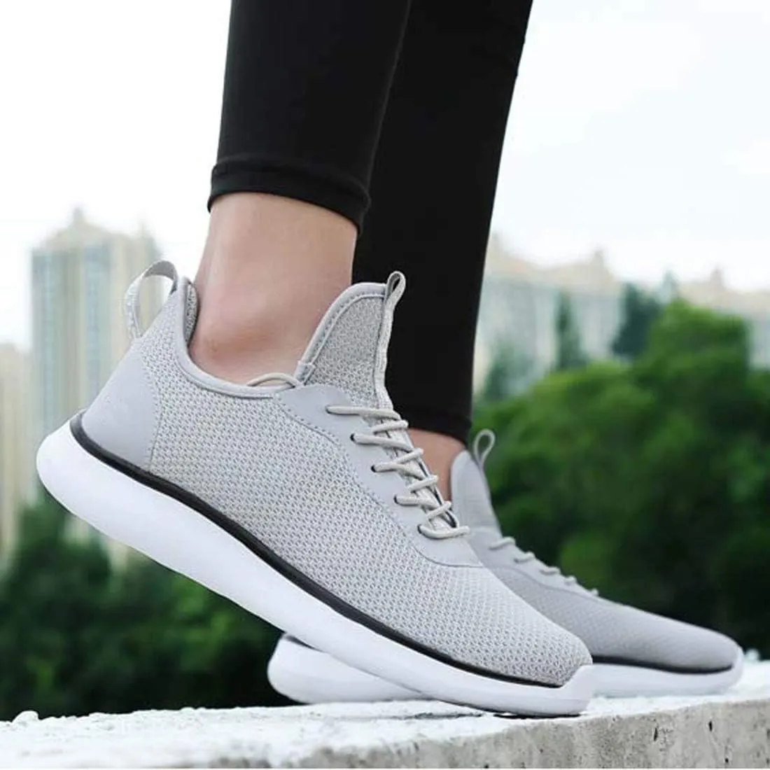 WENJHEN Man Trainer Casual Running Shoes Breathable Netting Sneakers