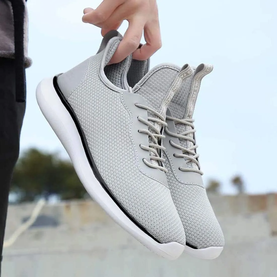 WENJHEN Man Trainer Casual Running Shoes Breathable Netting Sneakers