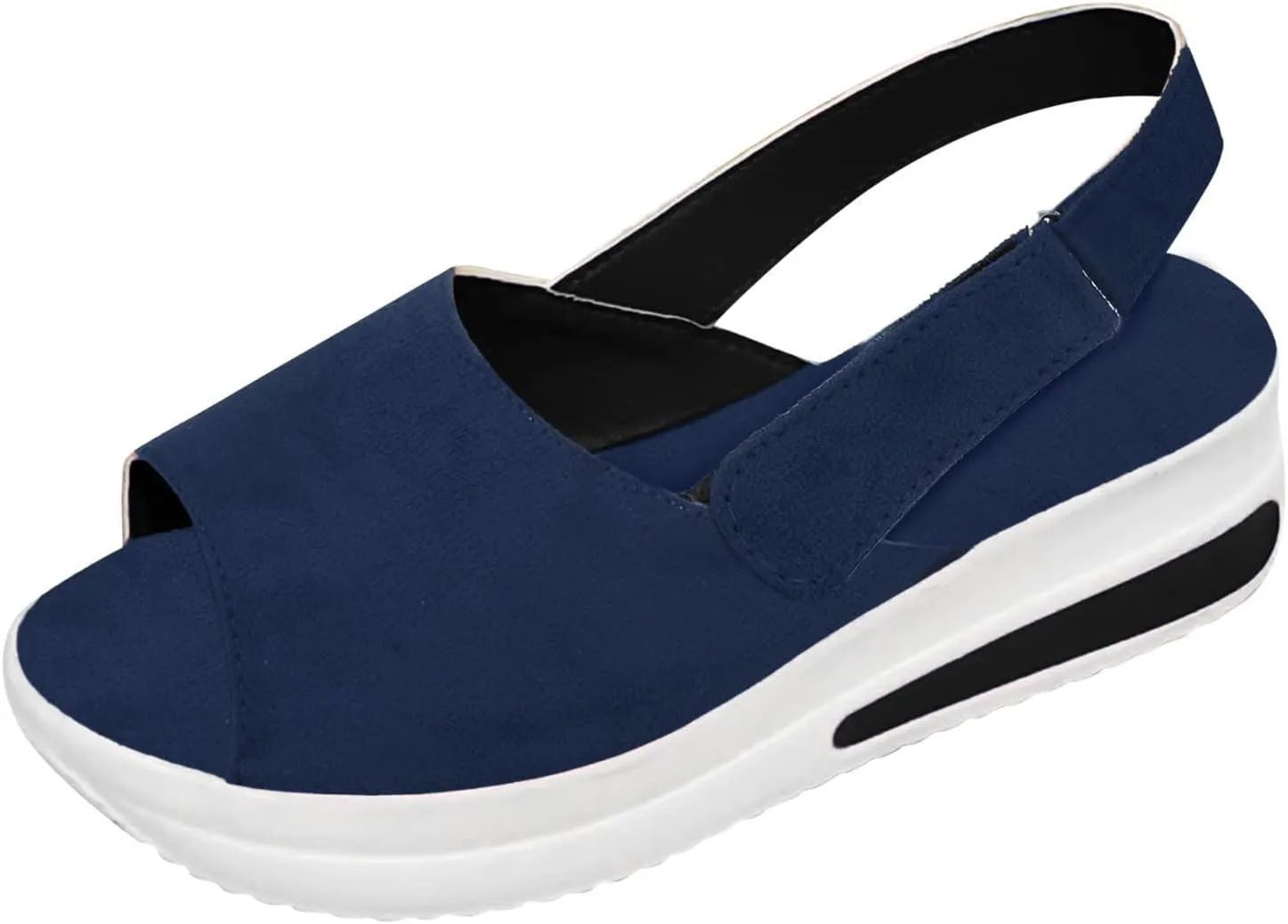 Wide Width Platform Wedge Sandals for Women Summer Heels Dressy Open Toe Buckle Ankle Strap Flip Flops Walking Strappy Slip on Shoes 2025 Beach Fashion