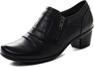 Women Dressy Shoes Low Chunky Block Heels Slip-On Office Business Work Pumps Loafers & Slip-ons