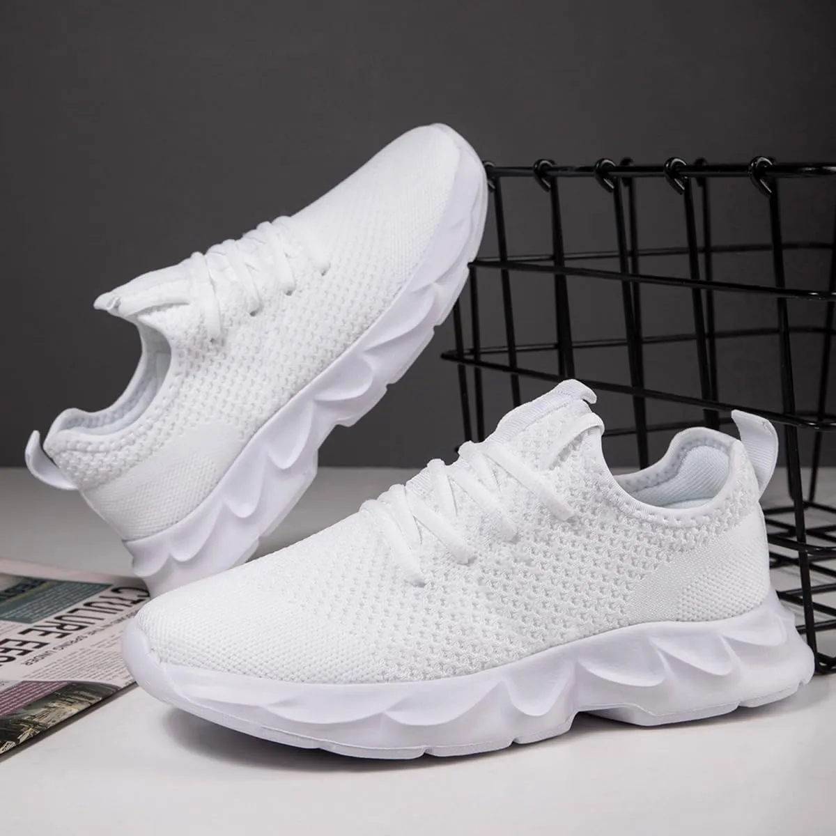 Women Shoes Walking Slip On Running Sneakers Tennis Sports Sneakers Breathable Lightweight Workout Gym Athletic Sneakers