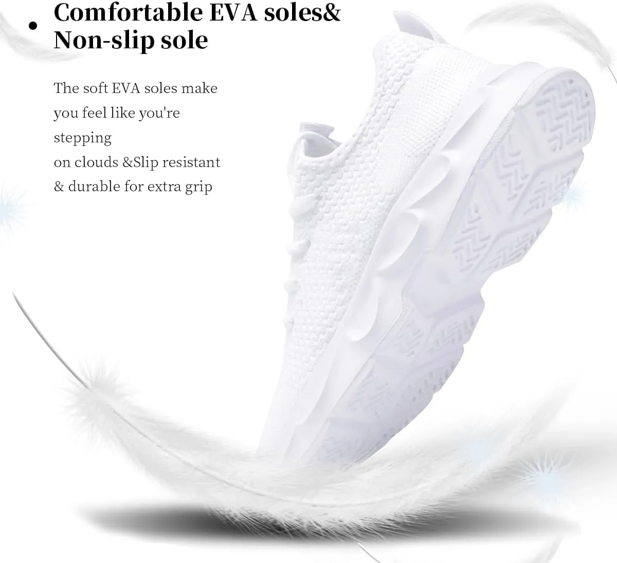 Women Shoes Walking Slip On Running Sneakers Tennis Sports Sneakers Breathable Lightweight Workout Gym Athletic Sneakers