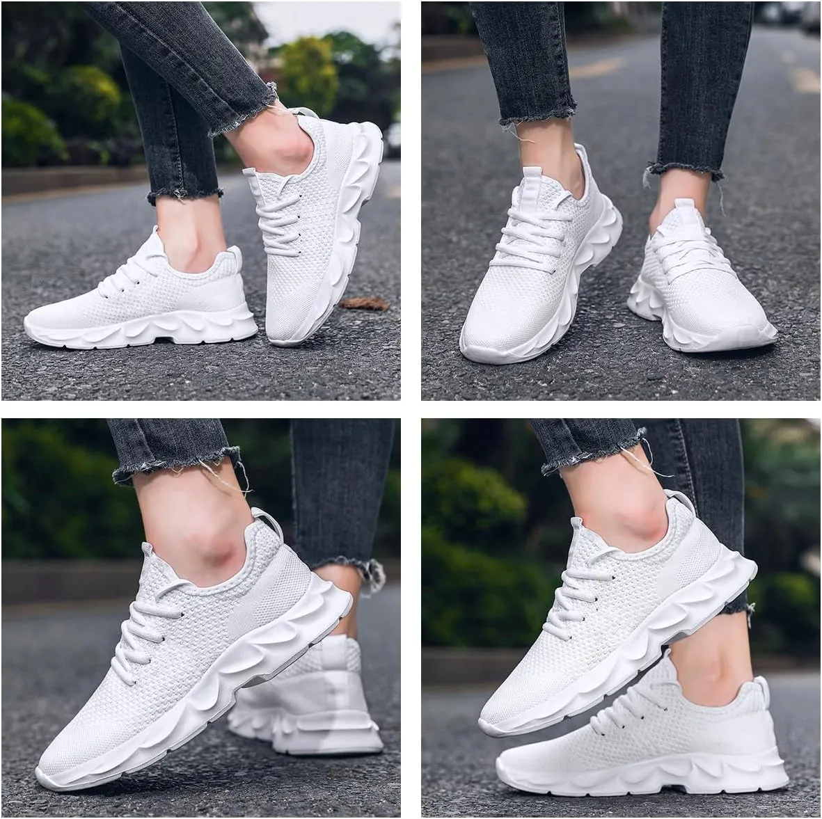 Women Shoes Walking Slip On Running Sneakers Tennis Sports Sneakers Breathable Lightweight Workout Gym Athletic Sneakers