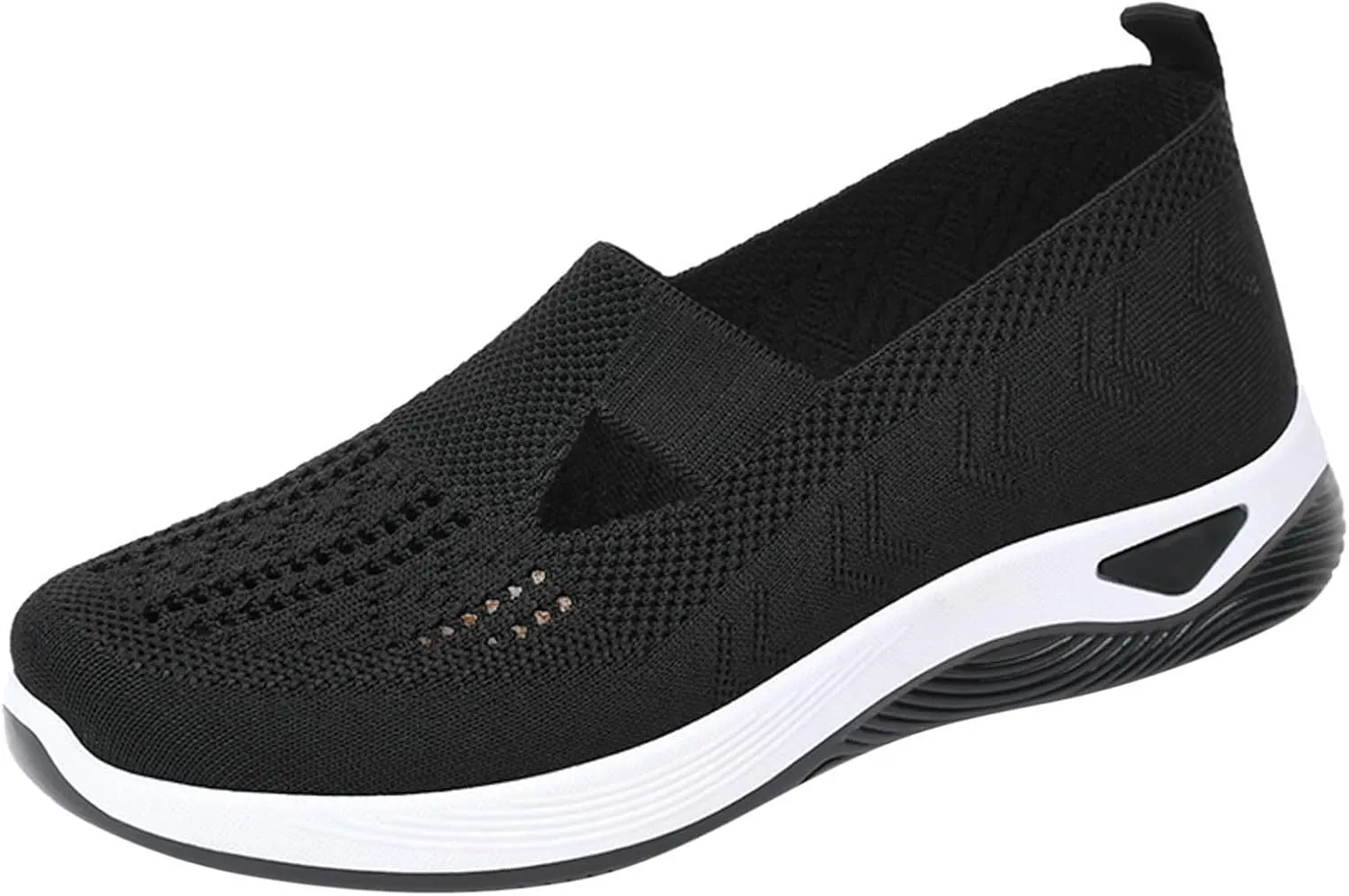 Women Slip On Sneakers Lightweight Walking Shoes Breathable Mesh Casual Comfortable Flats Non Slip Loafers