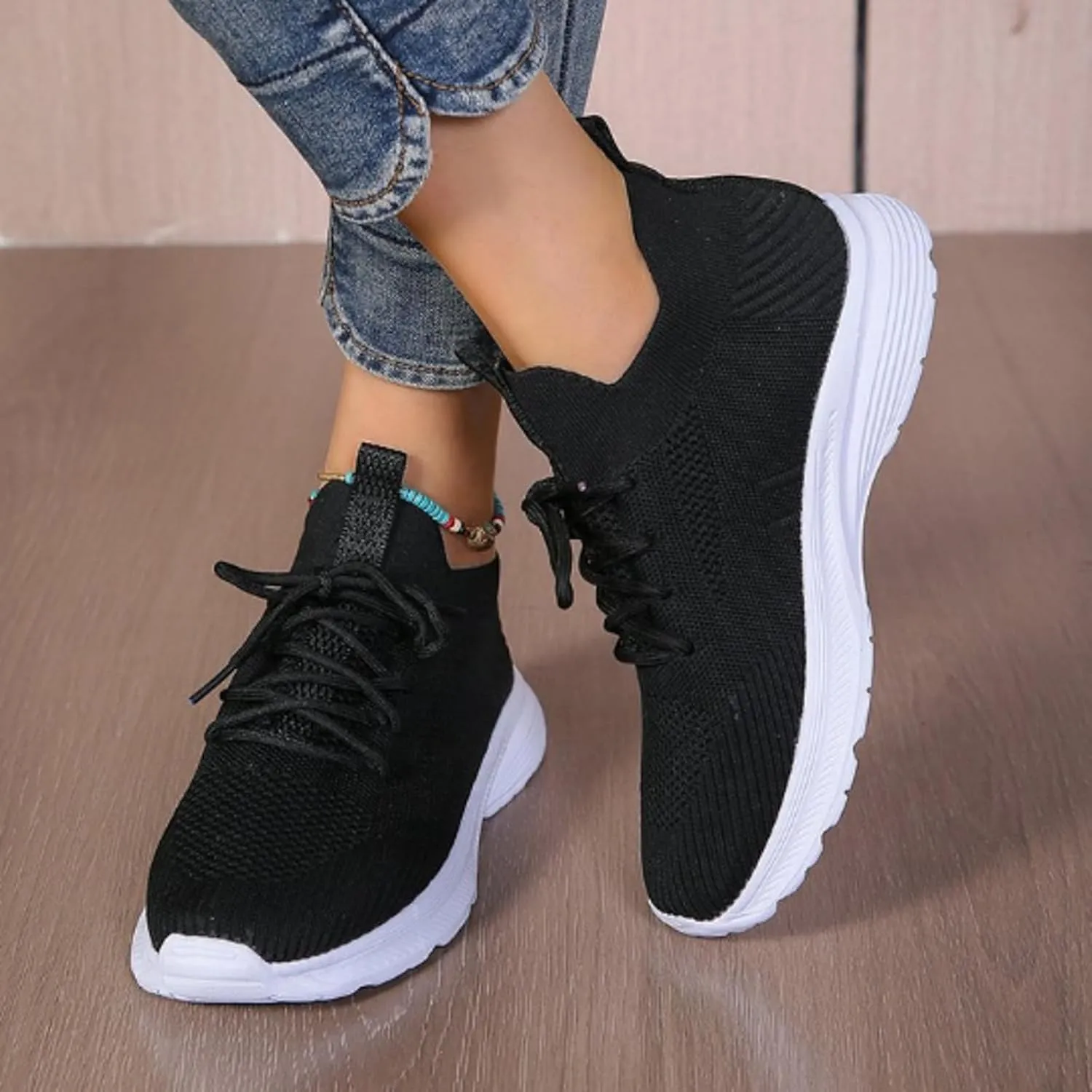 Women Walking Shoes with Arch Support Orthopedic Shoes for Women Comfortable Running Shoes Breathable Mesh Womens Slip On Sneakers Tennis Shoes Lightweight Casual Air Cushion Sneakers
