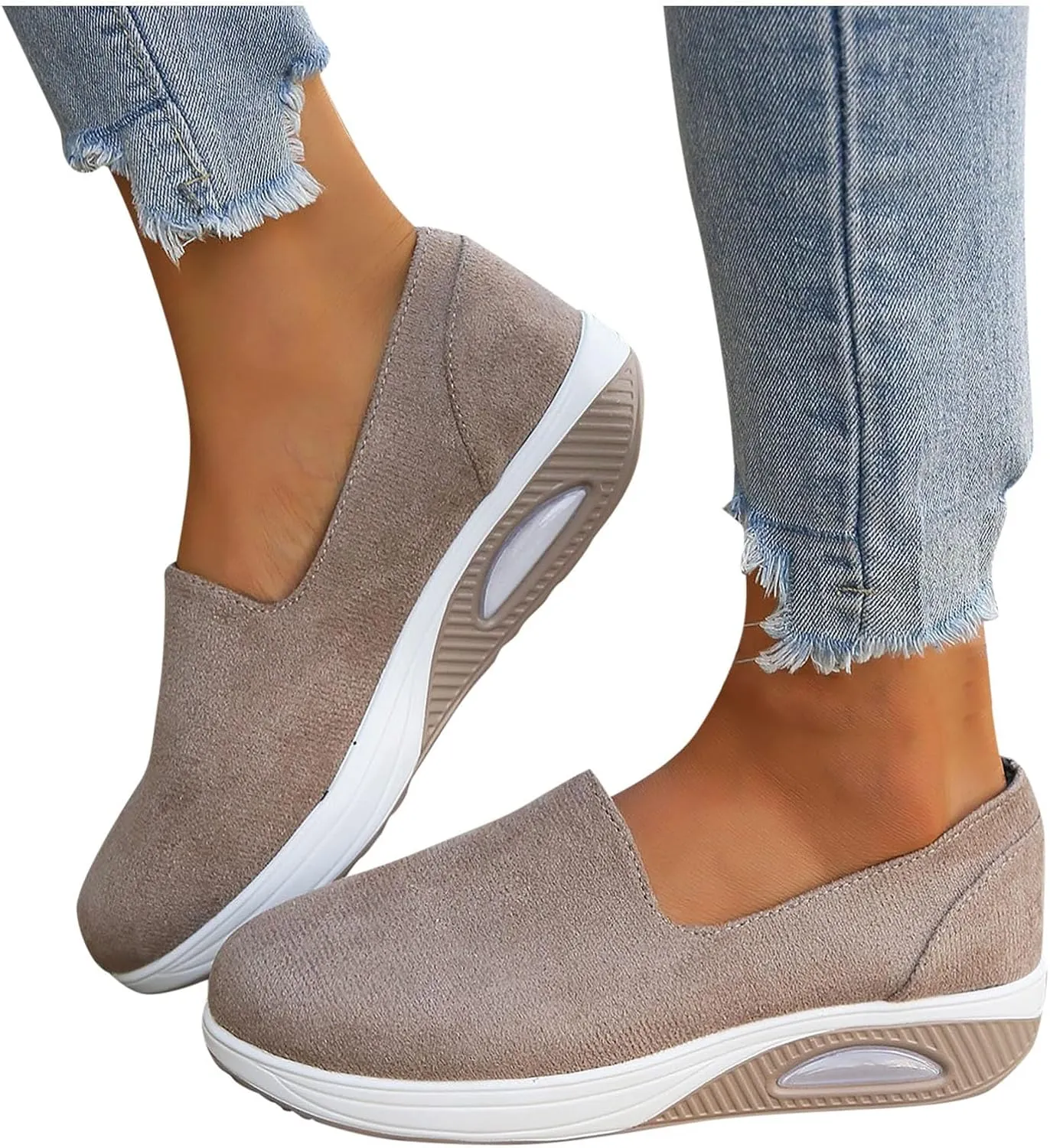 Women Walking Shoes with Arch Support Orthopedic Shoes for Women Sneakers for Women Running Shoes Slip On Casual Shoes Comfortable Fashion Tennis Shoes Mesh Lightweight Sneaker for Work